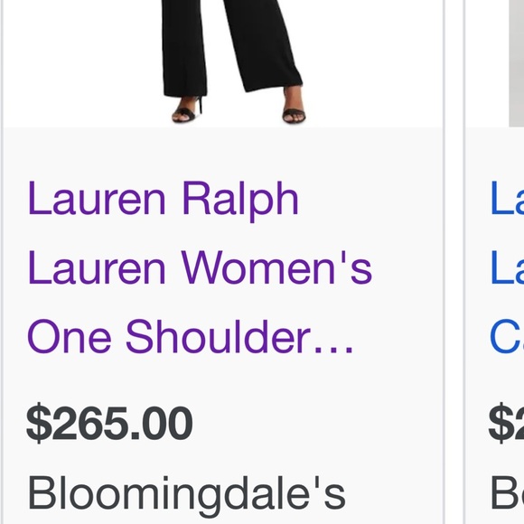 Lauren Ralph Lauren off the shoulder jumpsuit size 8 - Picture 2 of 6